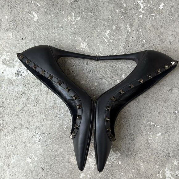 Valentino, silver rock stud heels - Picture 5 of 12